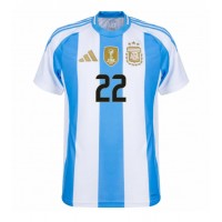 Maglia Calcio Argentina Lautaro Martinez #22 Prima Divisa Copa America 2024 Manica Corta